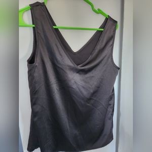 SheIn silky black top